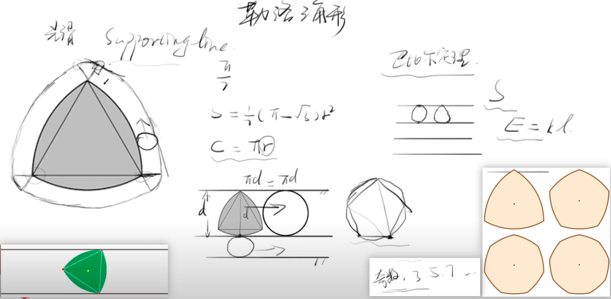 勒洛三角形与等宽曲线