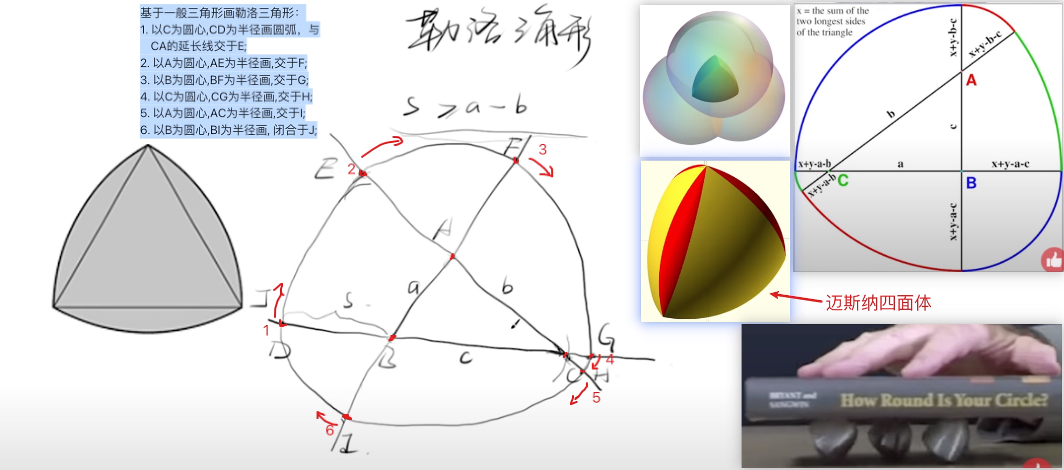 勒洛三角形与迈斯纳四四体